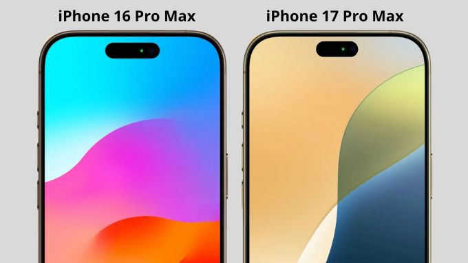 so sánh iPhone 16 Pro Max và iPhone 17 Pro Max